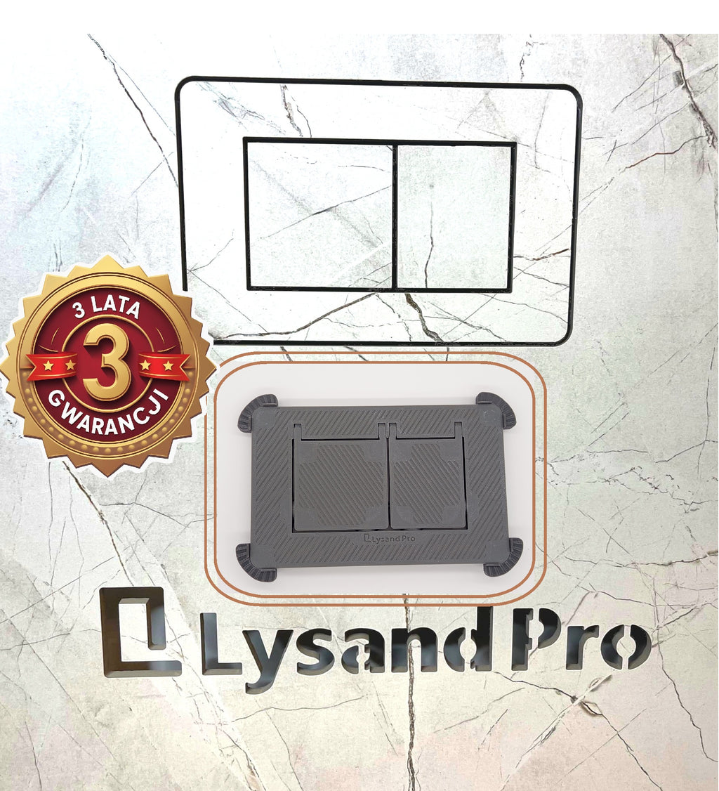 Ukryty przycisk spłukujący, szeroki