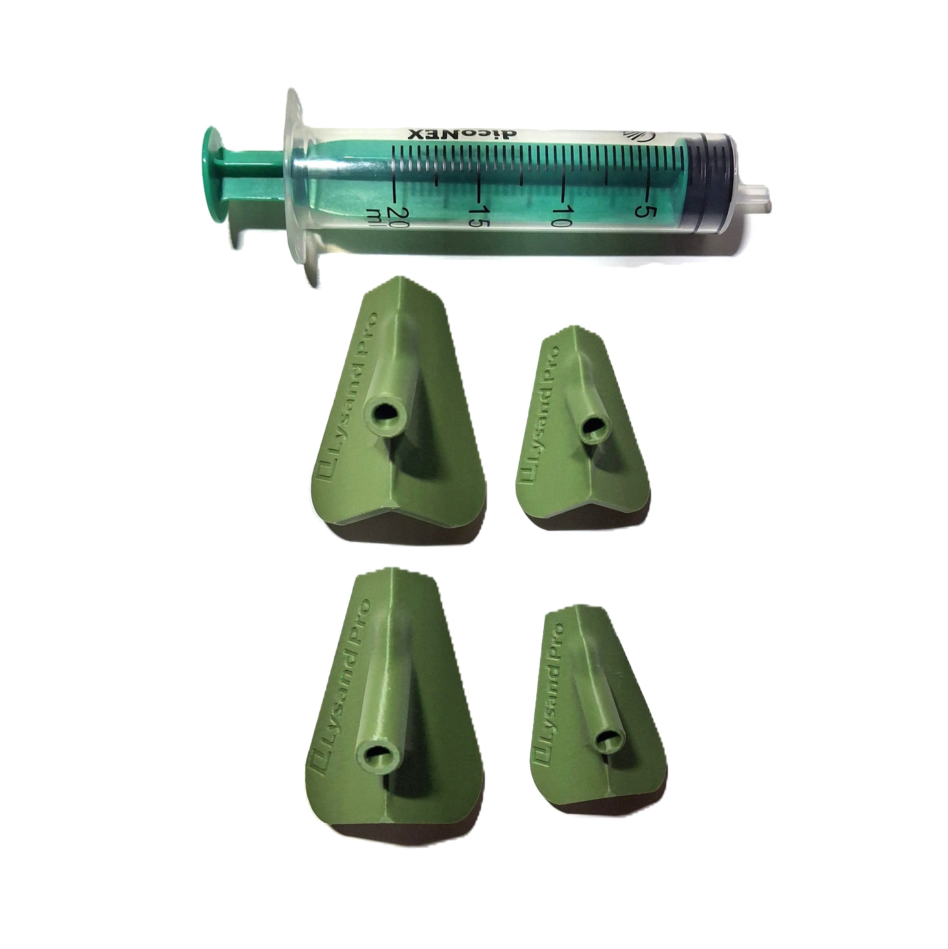 Zestaw: 4 aplikatory do żywicy epoksydowej: 2x DUŻY i 2x MAŁY + strzykawka