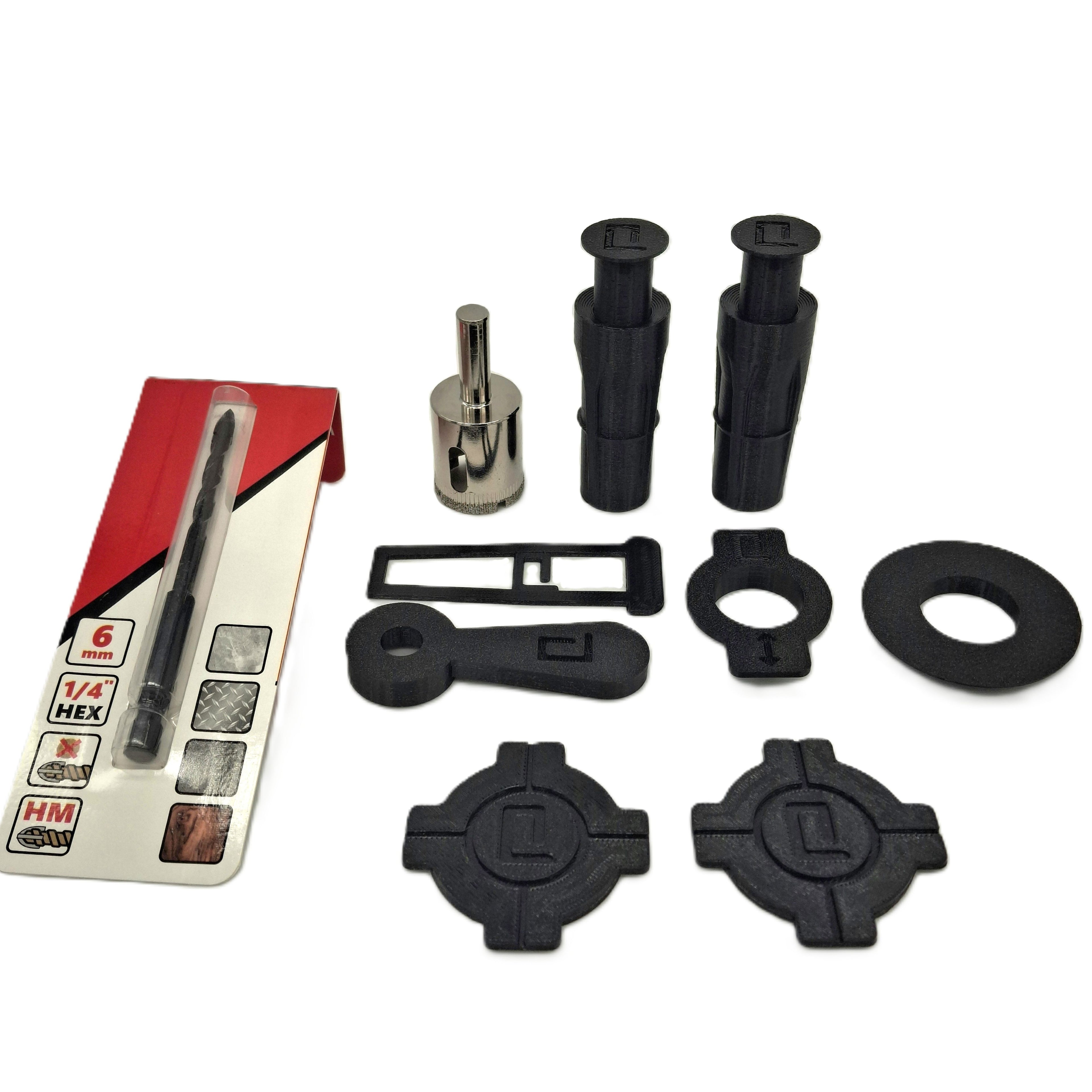 Hidden hangers, set of 2 + tools