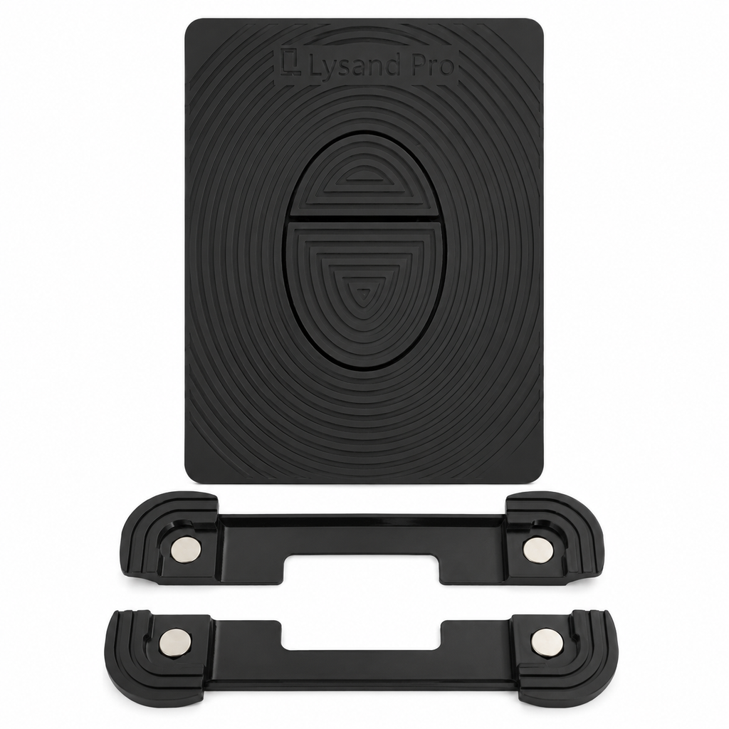 Verdeckte WC-Betätigungsplatte pneumatisch für Grohe Skate Air Spülkästen, schwarz