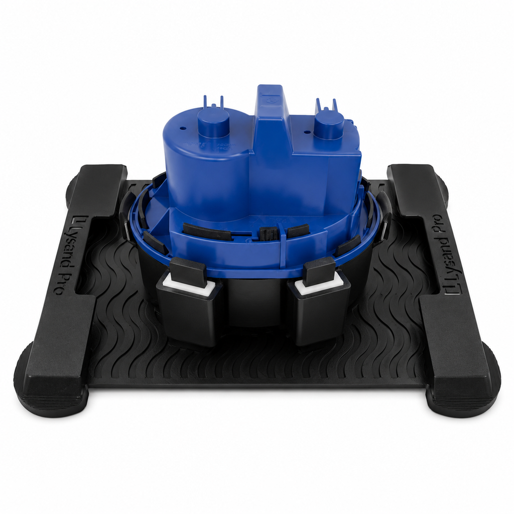 Verdeckte WC-Betätigungsplatte pneumatisch für Grohe Skate Air Spülkästen, schwarz