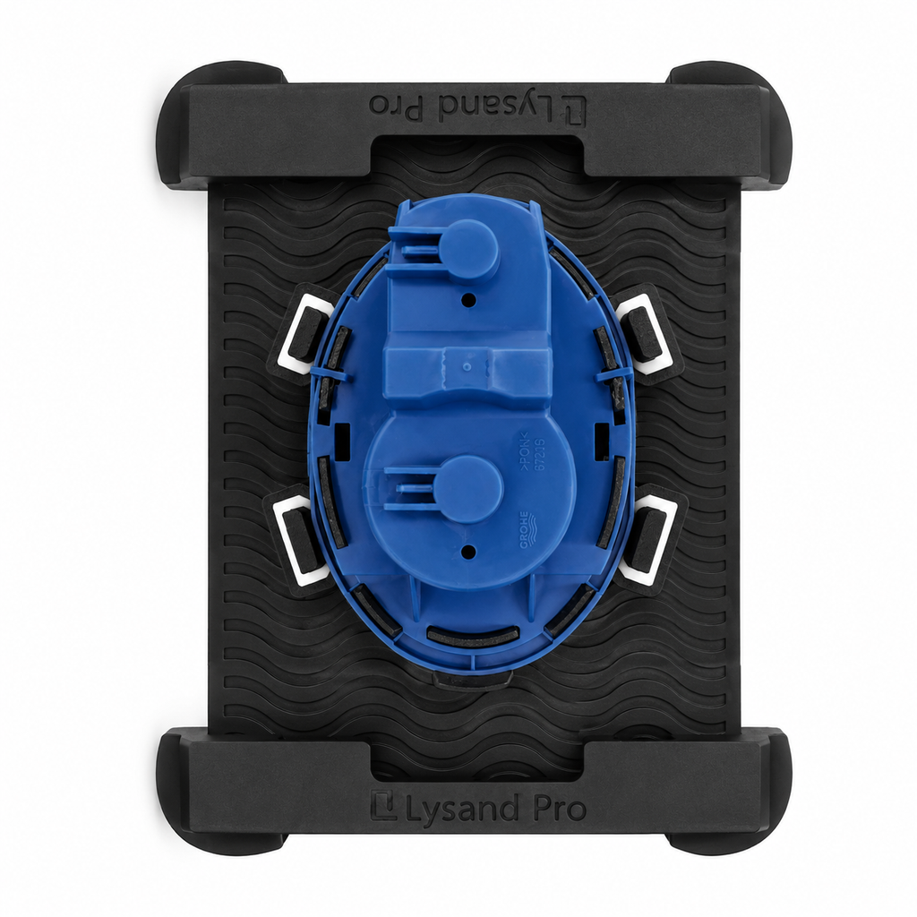 Verdeckte WC-Betätigungsplatte pneumatisch für Grohe Skate Air Spülkästen, schwarz