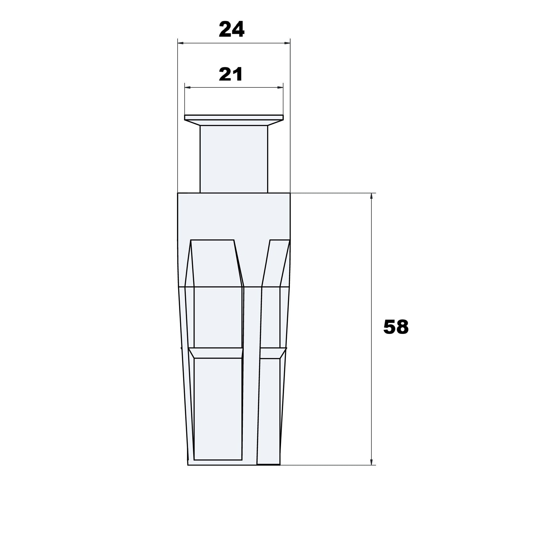 Ukryty wieszak pod płytki