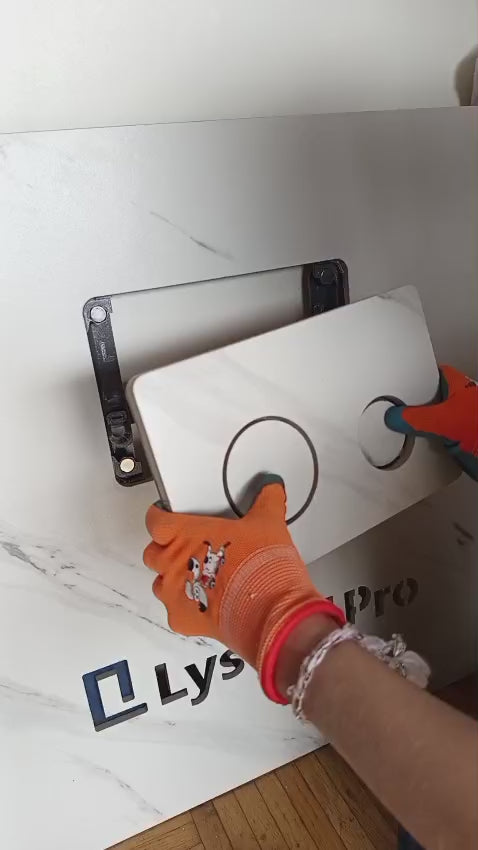 Ukryty przycisk spłukujący, szeroki