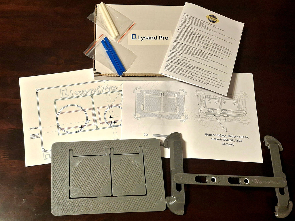 Ukryty przycisk spłukujący, szeroki