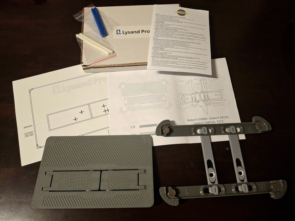 Ukryty przycisk spłukujący, wąski