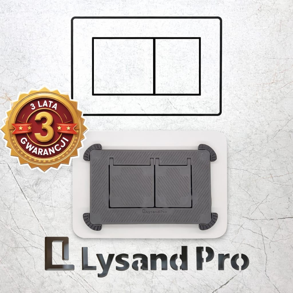 Hidden toilet flush button, universal, 3-in-1